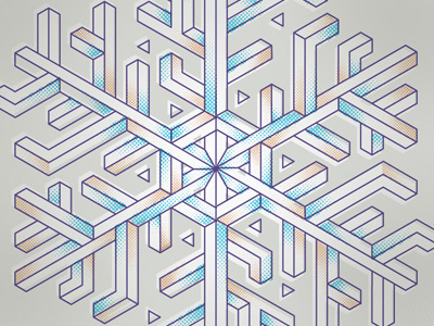 Isometric Snowflake 2 holidays illustration isometric snow snowflake winter