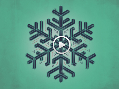 Snowflake Holiday Card christmas holiday motion graphics snow snowflake video
