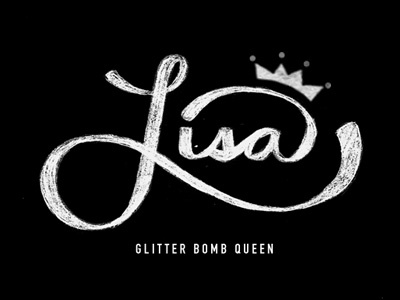 Glitter Bomb Queen glitter bomb lisa queen typography