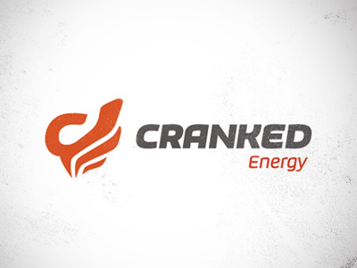 Cranked Energy bar c cranked energy logo sport type typography