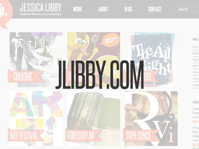 jlibby.com graphic design illustration new media portfolio website