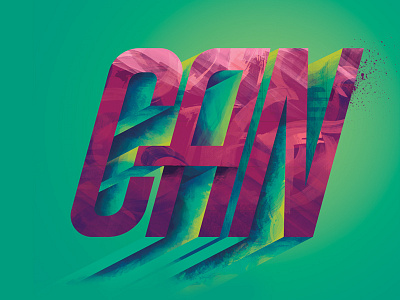WIP Can 3d can illustration lettering texture typography wip