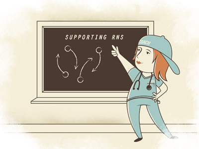 Coach Cindy illustration nurse support