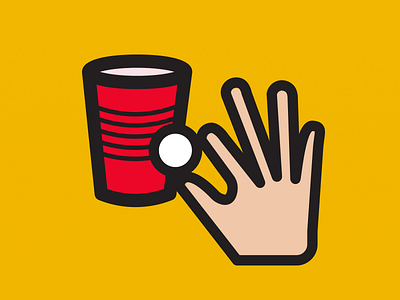 Beer Pong alcohol beer beer pong beirut college cup drinking games flat fun glass hand icon