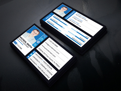 RESUME BUSINESS CARD DESIGN TEMPLATE