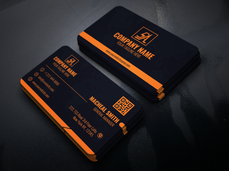 CORPORATE BUSINESS CARD DESIGN TEMPLATE by Shadhin Ali on Dribbble