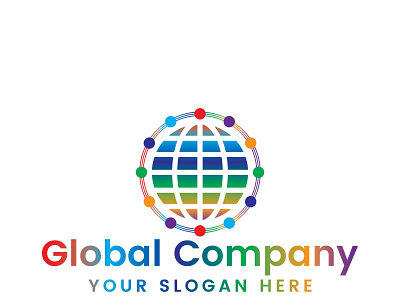 Global Company Logo Design Template