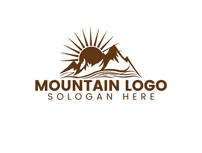 Adventure Mountain Logo Design Template brand identity branding colorful logo corporate creative custom logo design letter minimalist modern real estate unique vector