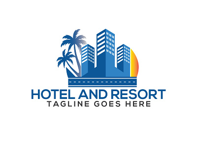 Hotel And Resort Logo Design Template