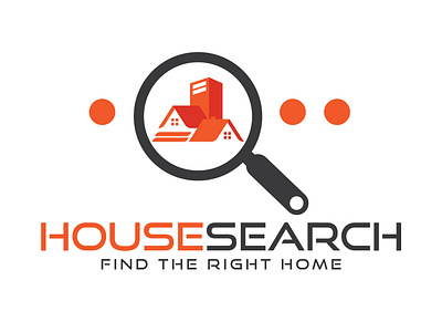 House Search Logo Design Template