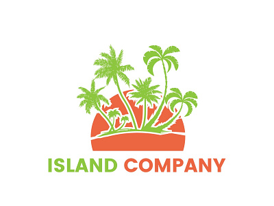 Island Company Logo Design Template