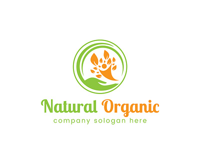 Natural Organic Logo Design Template