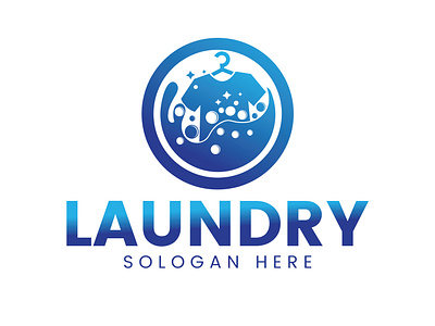 Laundry Logo Design Template