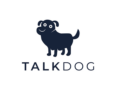 Minimalist Pet Dog Logo Design Template