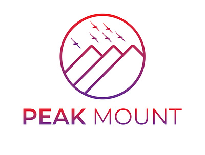 Minimalist Mountain Logo Design Template brand identity branding colorful logo corporate creative custom logo design letter minimalist modern mountain unique vector