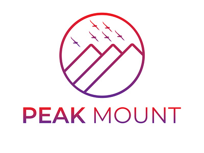 Minimalist Mountain Logo Design Template