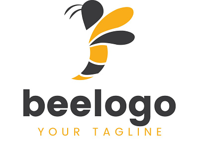 Bee Logo Design Template bee brand identity branding colorful logo corporate creative custom logo design letter minimalist modern unique vector