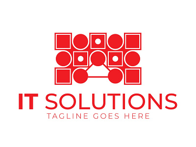 IT Solutions Logo Design Template brand identity branding colorful logo corporate creative custom logo design it letter minimalist modern solutions unique vector