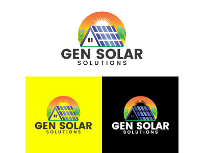 Solar Company Logo Design Template