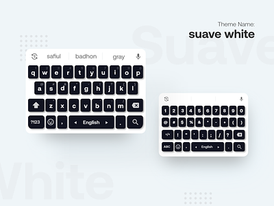 Ridmik Keyboard- Suave white theme android keyboard ios keyboard keyboard keyboard theme mobile design responsive design theme theme design uidesign website design
