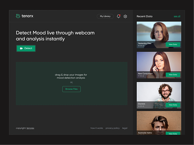 Tenorx - AI mood detection web app