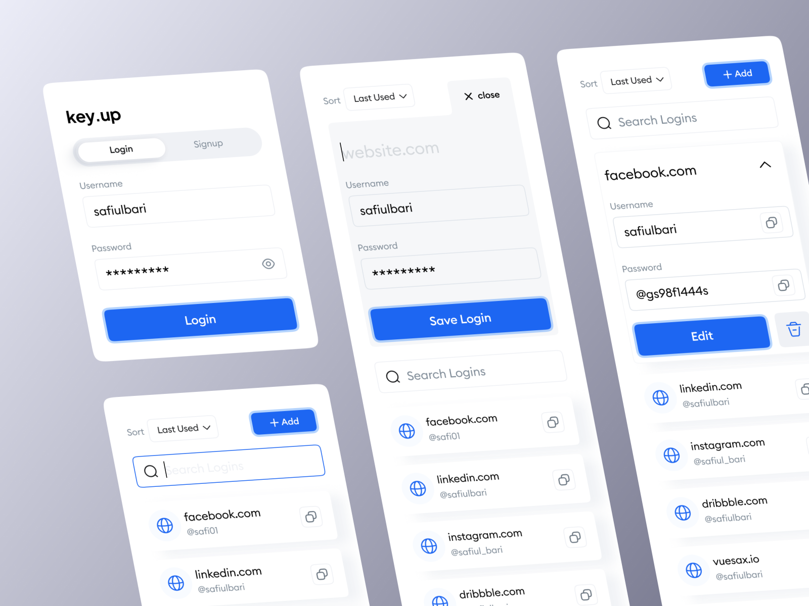 Key Up Password Manager By Safiul Bari On Dribbble