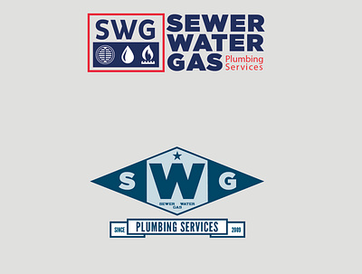 SWG Logos branding design flat illustrator logo typography vector