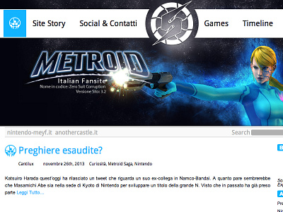 Metroid Fan Wordpress Theme By Cantilux metroid wordpress