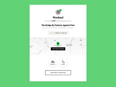 Order Details call cannabis checkout deliver drive map order route success weed