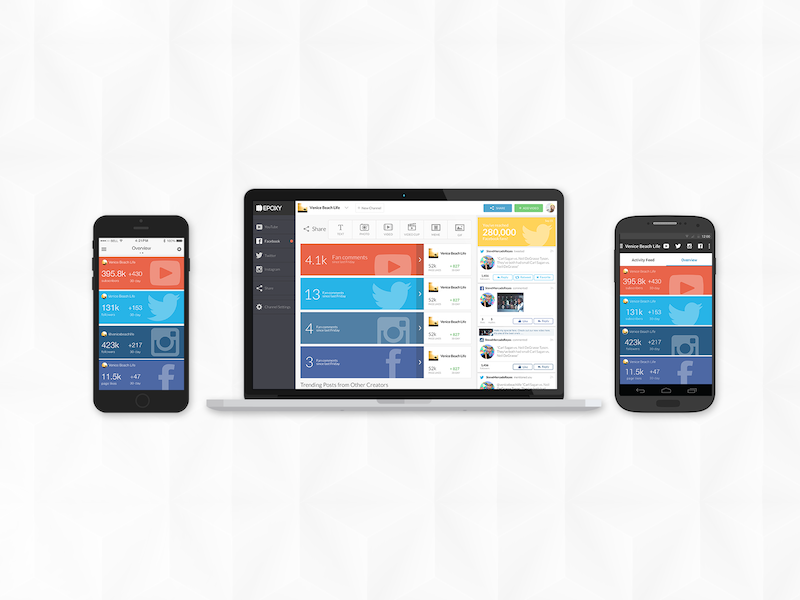 Introducing Epoxy for iOS & Android dashboard debut shot social mobile design visual design user interface launch android ios mobile epoxy epoxy.tv