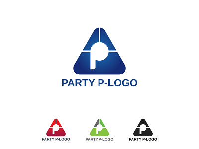 Party P Letter Logo Template