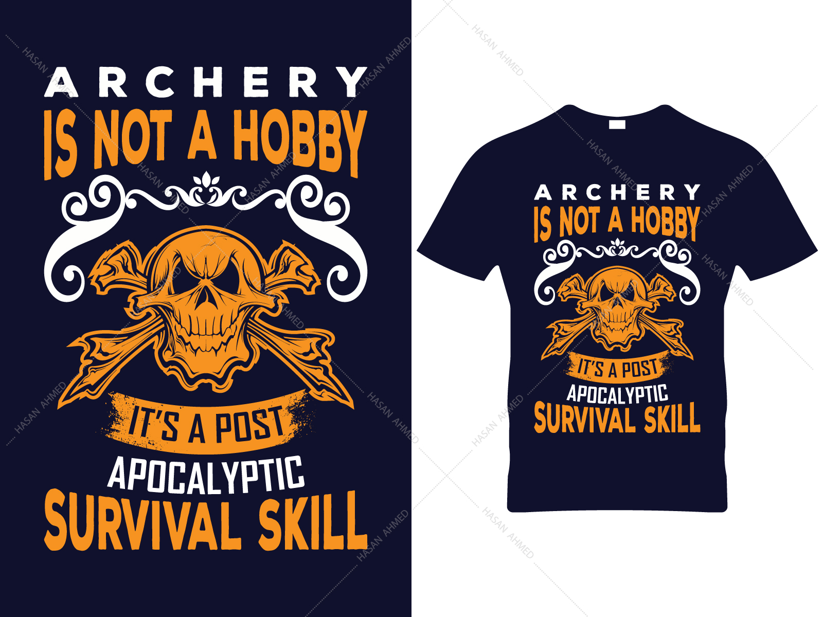 Download Archery Vector Print T-shirt Design by Hasan Ahmed on Dribbble