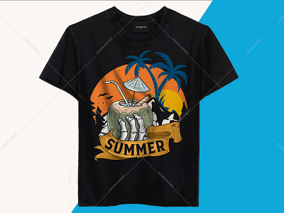 Summer Beach T-shirt Design