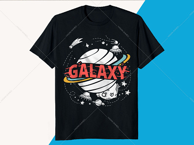 Galaxy Space Vector Print T-shirt  Design