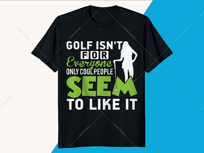 Golfing Golf Tee Vector Printing T-shirt Design