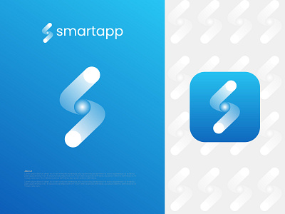 Smartapp logo design - S Modern Letter Logo Mark