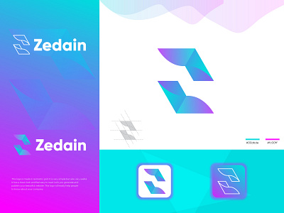 Zedain logo design, Z modern logo mark