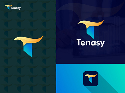 Tenasy Logo Design, T Modern Logo Mark.