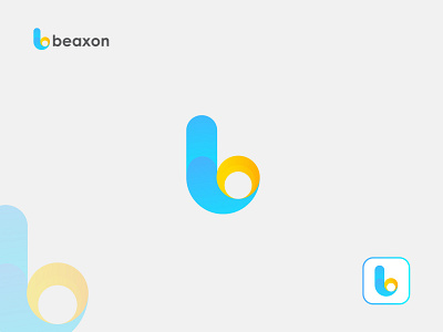 Beaxon Logo Design, B Modern Logo Mark.