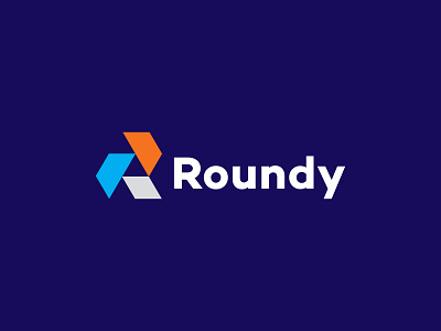 Roundy Logo Design, R Modern Logo Mark.