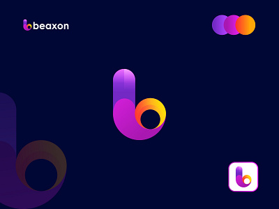 Beaxon Logo Design, B Modern Logo Mark.