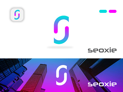 Seoxie Logo Design, S Modern Logo Mark.