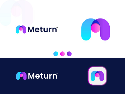 Meturn Logo Design.