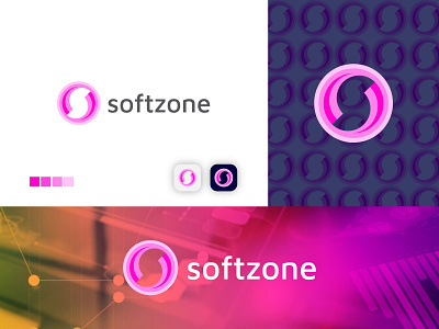 Softzone Logo Design, S Modern Logo Mark.