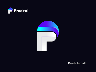 Prodeal Logo Design, P Modern Logo Mark.