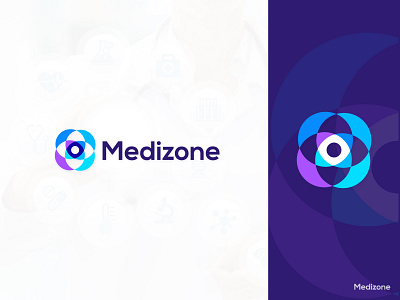 Medizone logo design