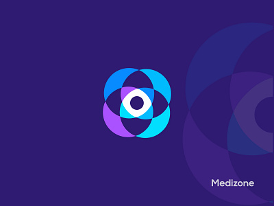 Medizone logo design abstract app logo branding creative logo design graphic design illustration logo logo design logo designer modern logo ui