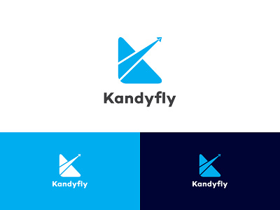 K+ Paper Plane Icon Concept, K Logo Mark