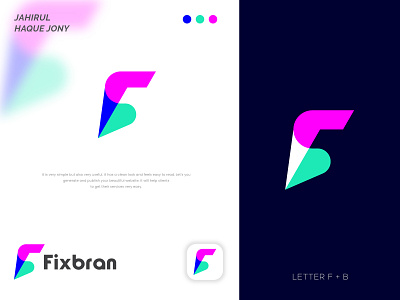 Letter F+ B Logo, Modern Logo Design