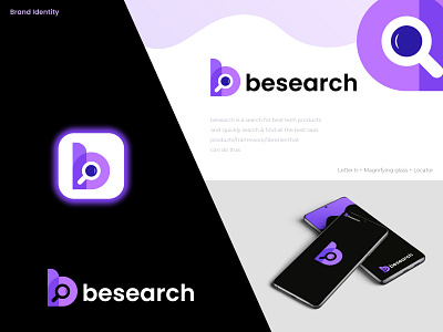 Letter b + Magnifying glass + Locator app logo b locator logo b search logo best logo designer brand identity branding creative logo graphic design letter b location logo logo design logo designer minimalist logo modern logo place point popular dribbble shot search logo tech search logo